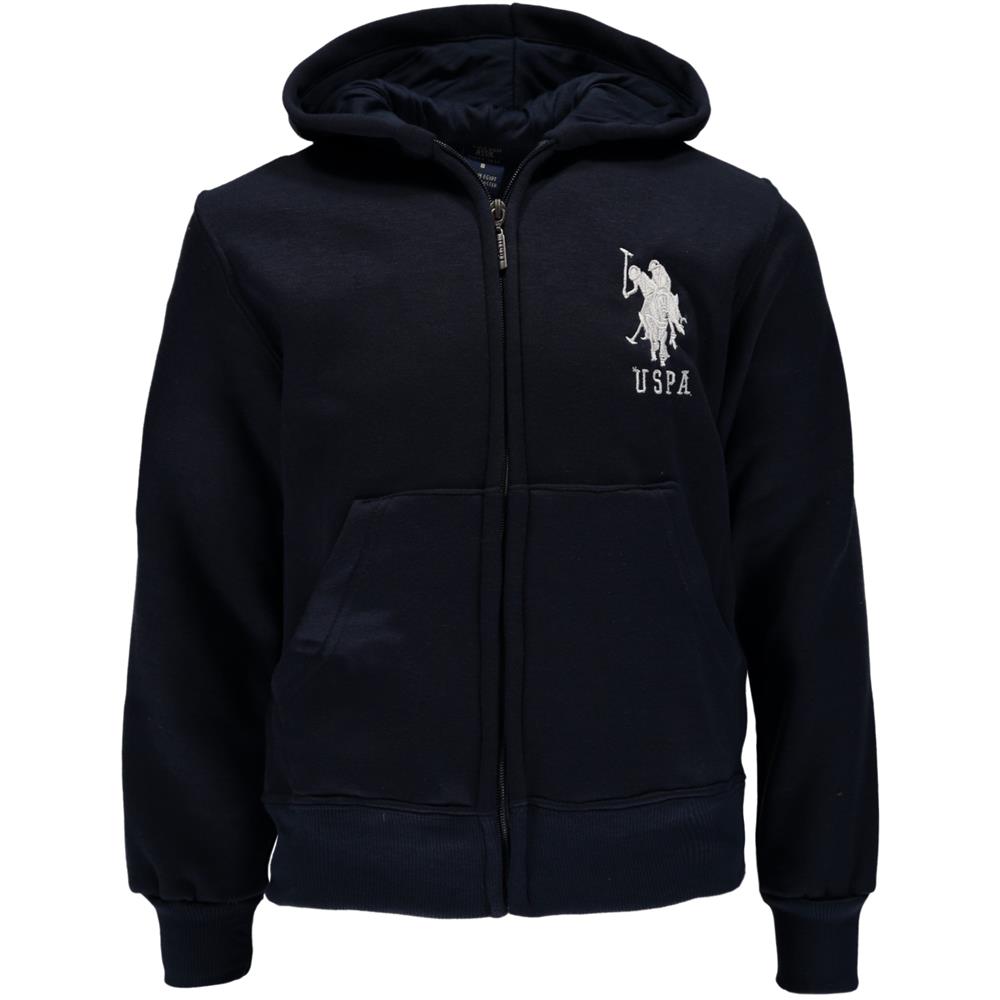 U.S. Polo Assn. Boys 4-7 Zip-Up Fleece Hoodie Sweatshirt