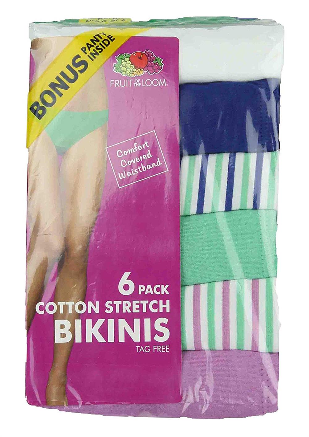 Fruit of the Loom Womens 6 Pack Assorted Panties