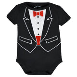 Wan-A-Beez Baby 0-12 Months Tuxedo Bodysuit