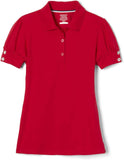 French Toast Girls 2-16 Rhinestone Puff Sleeve Polo Shirt