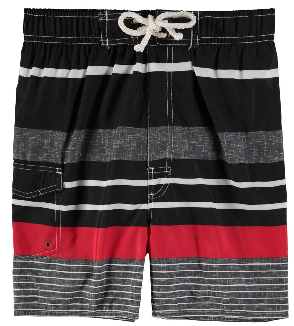 Quad Seven Boys 8-20 Stripe Swim Trunk