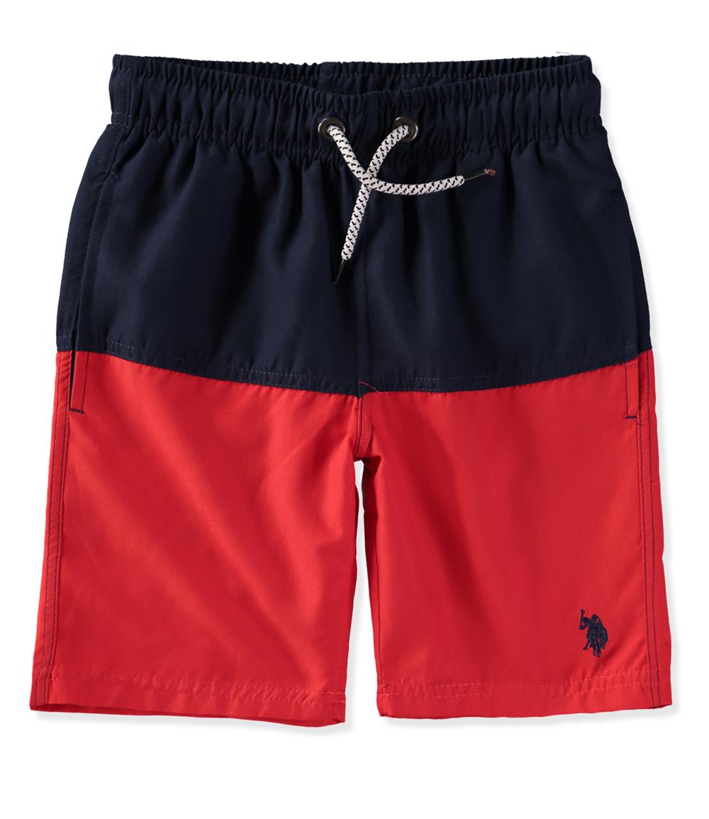U.S. Polo Assn. Boys 8-20 Colorblock Swim Trunks