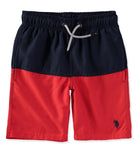 U.S. Polo Assn. Boys 8-20 Colorblock Swim Trunks