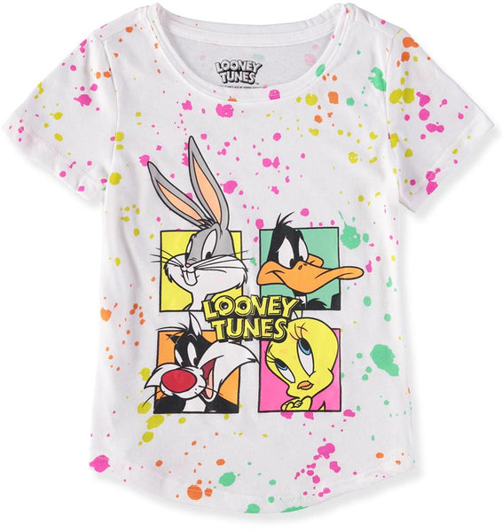 Looney Tunes Girls 4-16 Splatter T-Shirt – S&D Kids