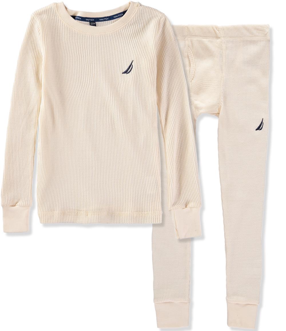 Nautica Boys Long Sleeve Waffle Thermal Set