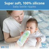 Dr. Brown's Natural Flow Narrow Baby Bottle Silicone Y-cut Nipples, 9M+