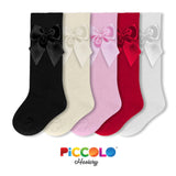 Piccolo Girls Bow Knee High Sock