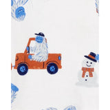 Carters Toddler 4-Piece Big Foot 100% Snug Fit Cotton Pajamas