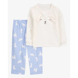 Carters Girls Toddler Plush Velboa Poodle Pajama Set