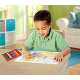 Melissa and Doug Jumbo 50-Page Kids' Coloring Pad - Space, Sports, and More
