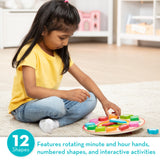 Melissa and Doug Wooden Shape Sorting Clock