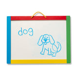 Melissa & Doug Magnetic Chalkboard and Dry-Erase Board With 36 Magnets (Numbers and Uppercase Letters), Chalk, Eraser, and Dry-Erase Pen
