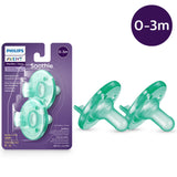Philips Avent Green Soothie Pacifier, 0-3M - 2 Pack