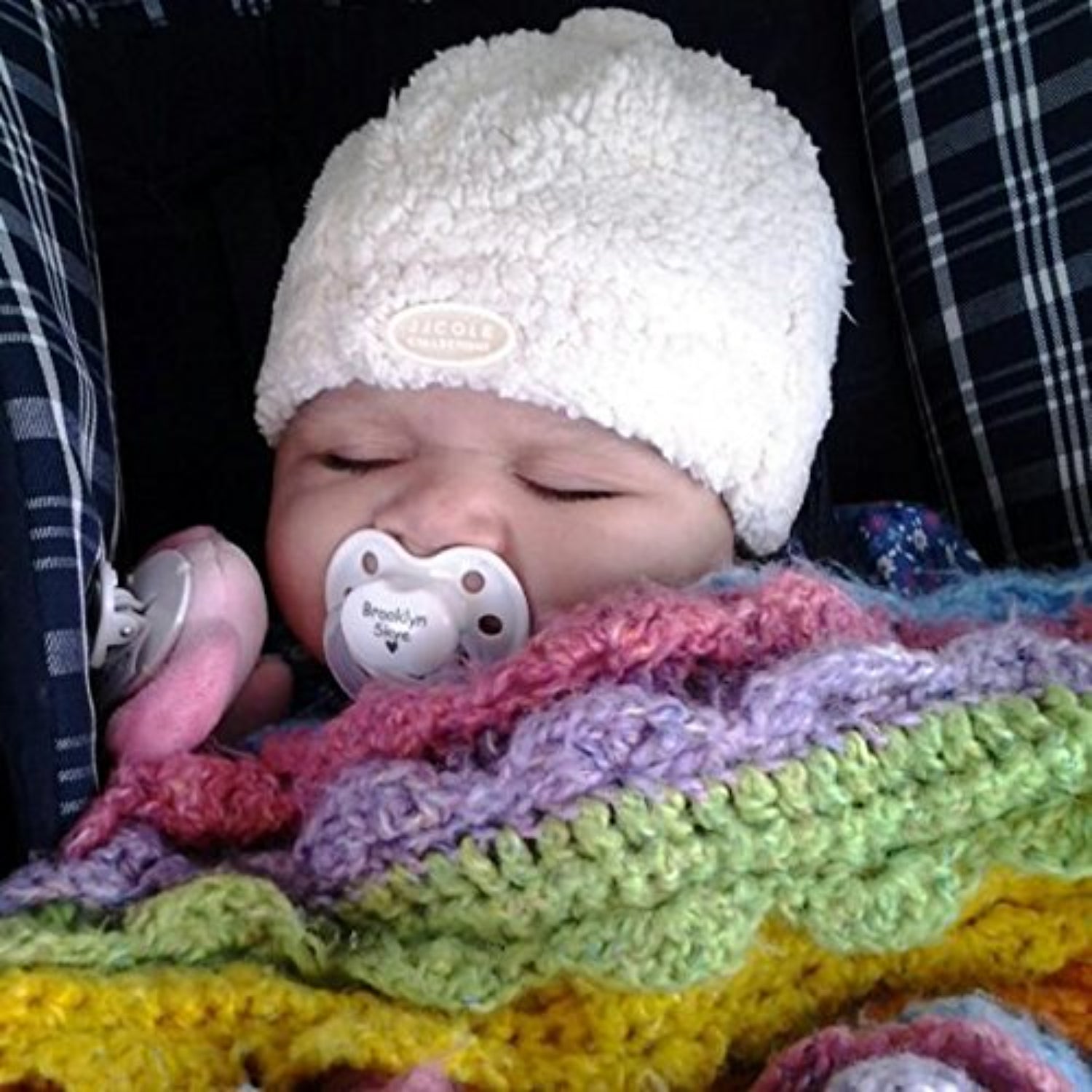JJ Cole Bundle Me Shearling Baby Hat, 0-6 Months