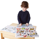 Melissa and Doug Reusable Sticker Pad Vehicles Theme
