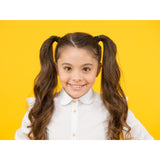 French Toast Flat Ponytail Holders, 12 Pack