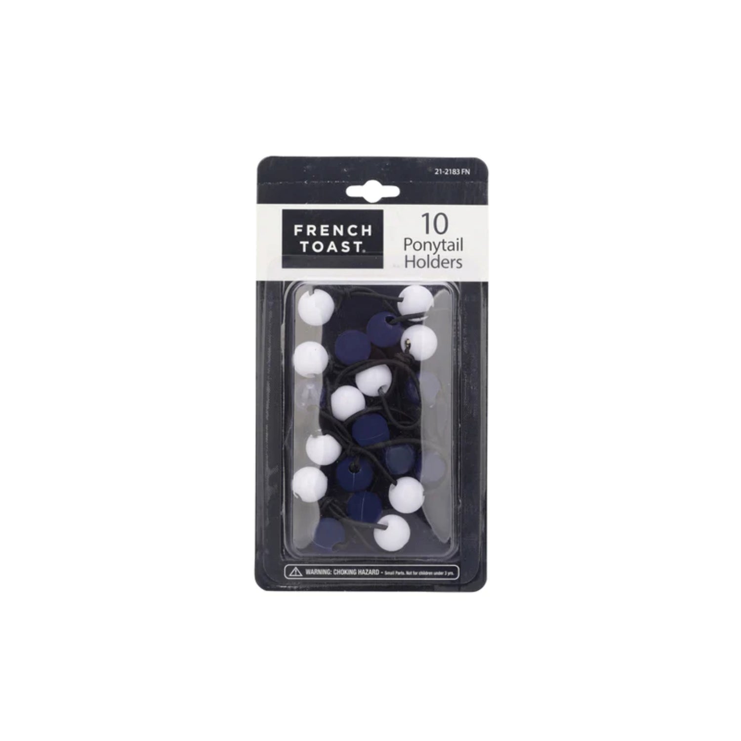 French Toast 16mm Ball Ponytail Holders, 10 Pack