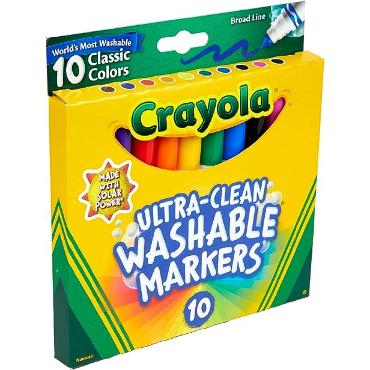 Washable Markers Pen+Gear Nontoxic, 10ct. Broad Lines Ages 3+ New In Box