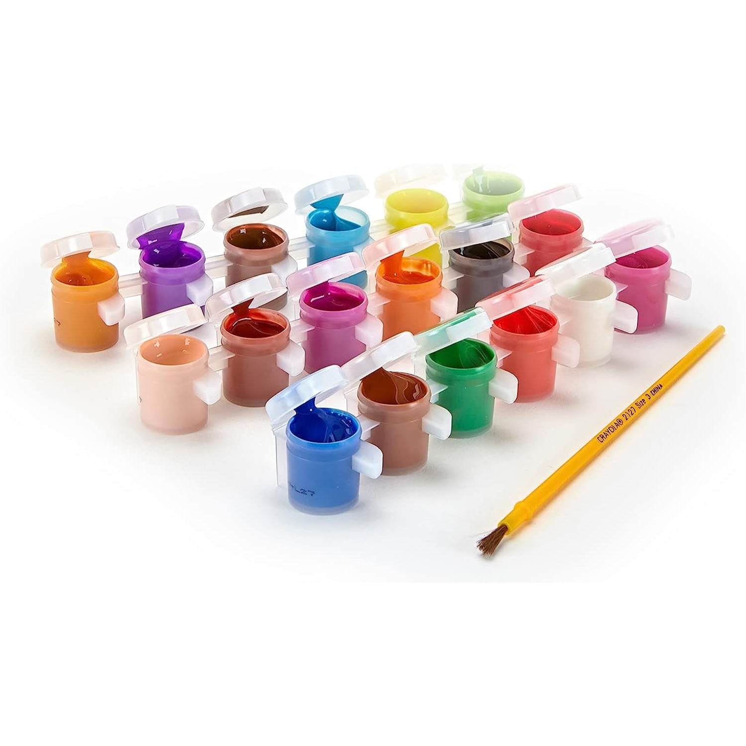  Kids Paint Set - Kids Paint with Toddler Art Supplies Included,  Washable Paint for Kids with Toddler Paint Brushes and Paint Cups, Complete  Toddler Painting Set, Paint for Kids Supplies 