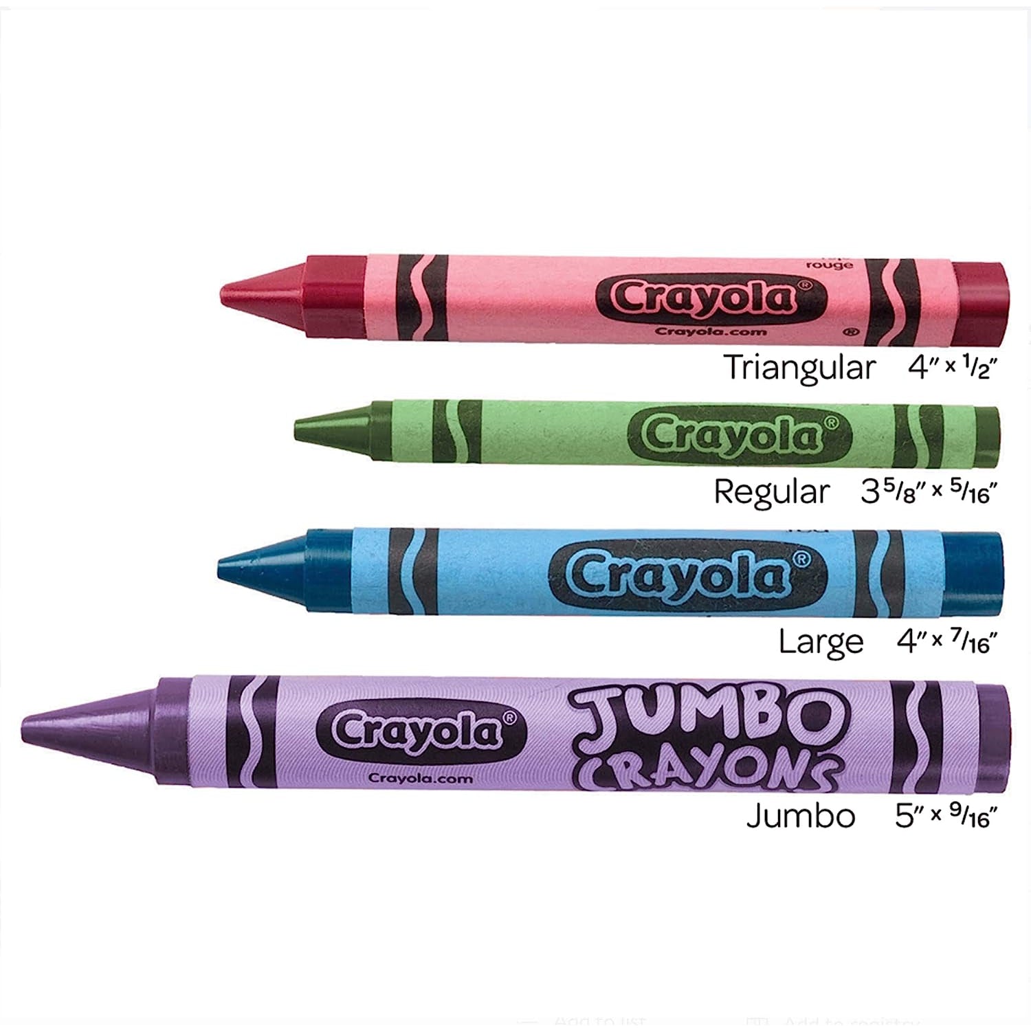 Crayola, Toys, Crayola Crayon 2 Assorted Colors Includes Sharpener