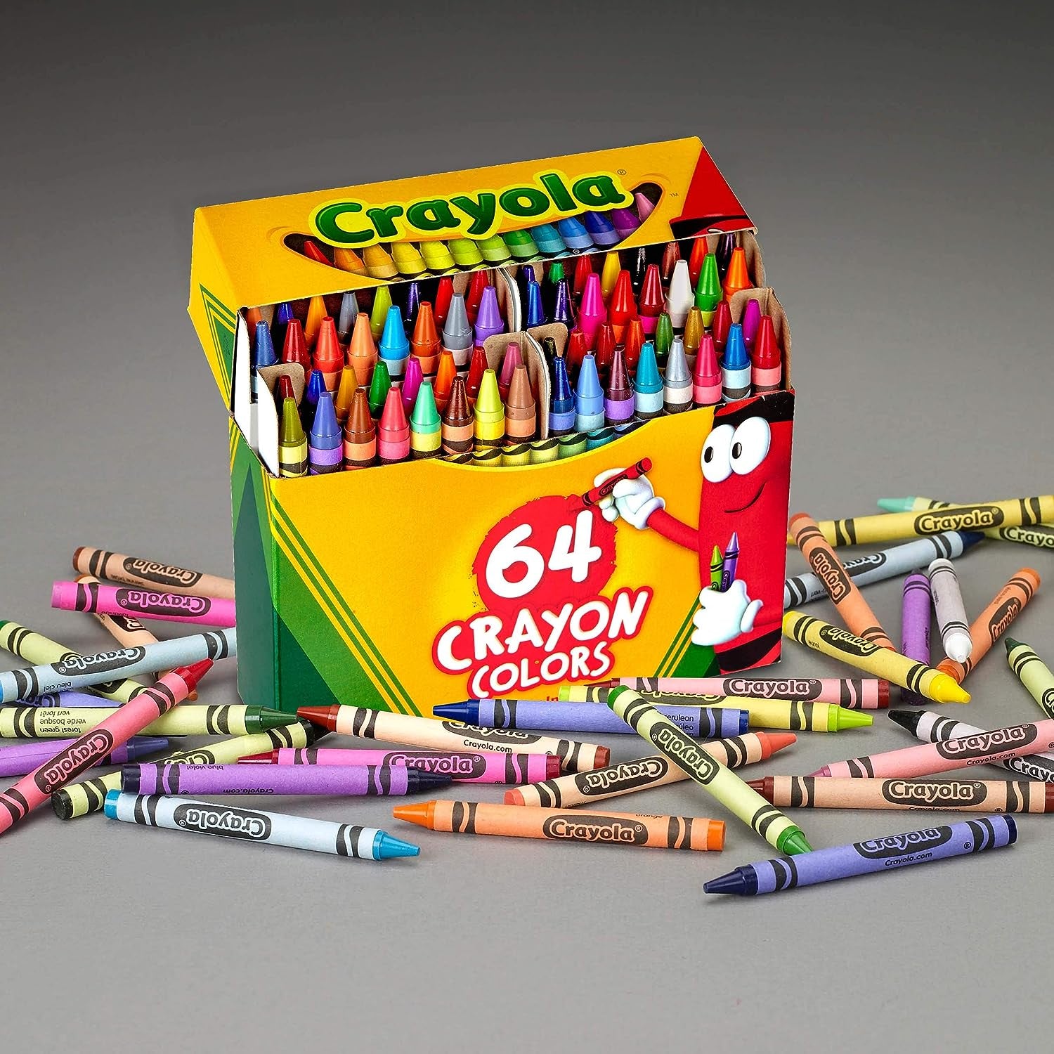 2 Pack of Crayons with Crayon Sharpener, Crayons 24 Count