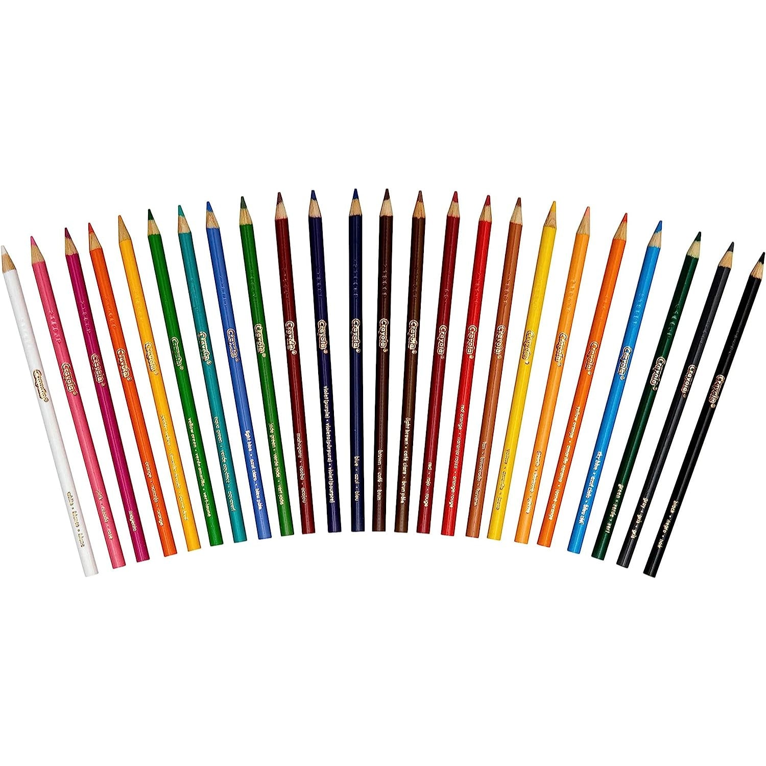 Crayola Colored Pencils, Assorted Colors, 24 count