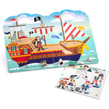 Melissa & Doug Puffy Sticker Activity Book: Pirates - 51 Reusable Stickers