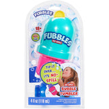 Little Kids Fubbles Bubbles No-Spill Bubbles Tumbler | Bubble toy for babies toddlers and kids of all ages, Includes 4oz bubble Solution and bubble wand (tumbler colors may vary)