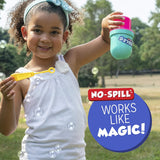 Little Kids Fubbles Bubbles No-Spill Bubbles Tumbler | Bubble toy for babies toddlers and kids of all ages, Includes 4oz bubble Solution and bubble wand (tumbler colors may vary)