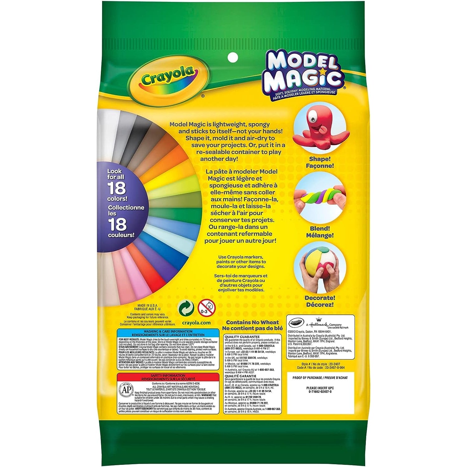 Crayola Model Magic Craft Set, Assorted Colors - 7 oz packet