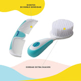 Safety 1st Easy Grip Brush & Comb - Artic