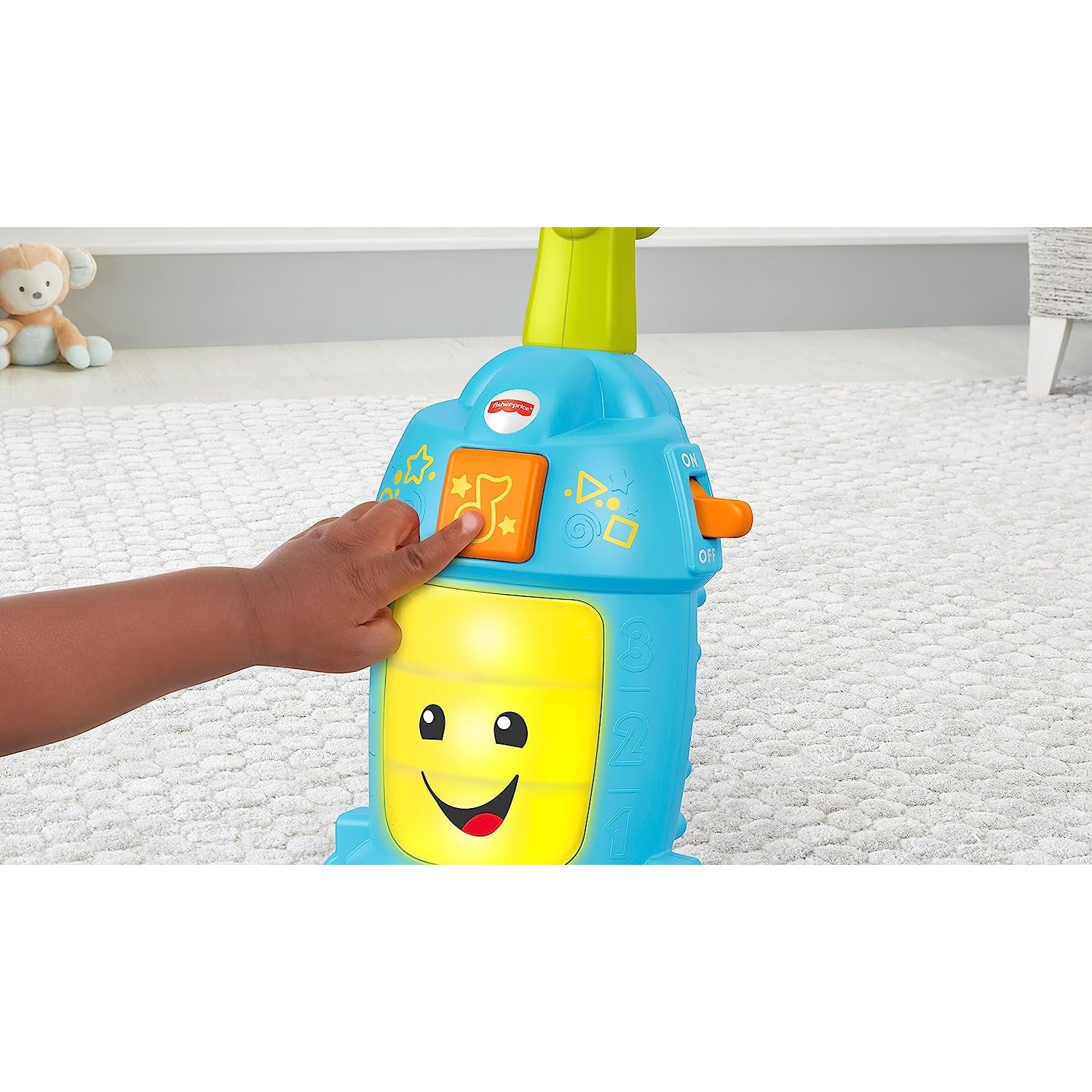Fisher-Price Laugh & Learn Toddler Toy Light-Up Learning Vacuum Musical Push Along