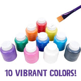 Crayola Washable Kid's Paint, Assorted Colors, Pack of 10