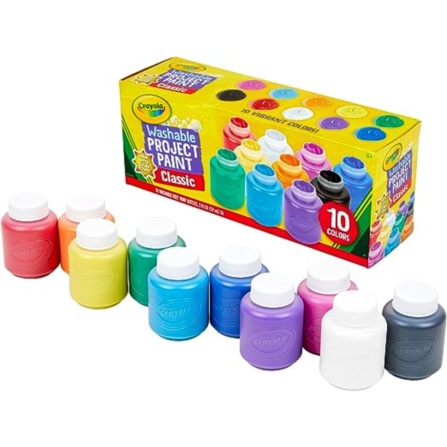 Washable Crayola Poster Paints With Brush 18 Pack