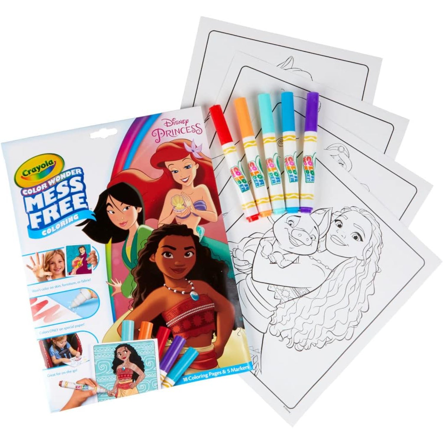  Crayola Color Wonder Mess Free Coloring Set, 50 Blank