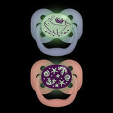 Dr. Browns Advantage Baby Pacifiers, Glow-in-The-Dark, 2 Count, Styles May Vary