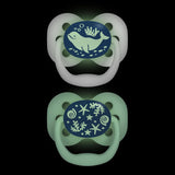 Dr. Browns Advantage Baby Pacifiers, Glow-in-The-Dark, 2 Count, Styles May Vary