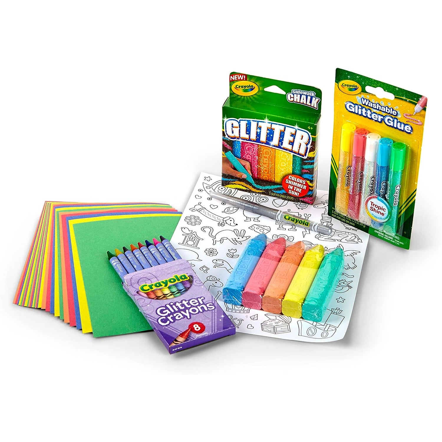 Crayola All That Glitters Art Case Coloring Set, Toys, Gift for Kids A –  S&D Kids