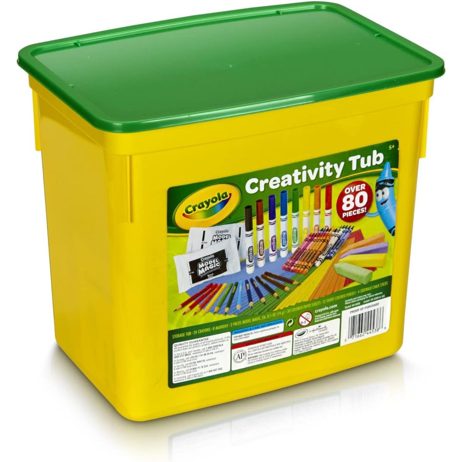 Creativity Tub, Crayons, Markers, Colored Pencils, Construction Paper, 80  Pieces