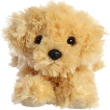 Aurora® Adorable Mini Flopsie™ Ginny Goldendoodle™ Stuffed Animal - Mini Companions Ready for Playful Adventures - for Kids All Ages, Toddlers, Adults, and Families - Gold 8 Inches