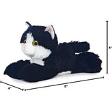 Aurora Mini Flopsie Maynard™ Stuffed Animal - Mini Companions Ready for Playful Adventures - for Kids All Ages, Toddlers, Adults, and Families - Black 8 Inches
