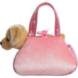 Aurora® Fashionable Fancy Pals™ Peek-A-Boo™ Lab Stuffed Animal - Plush with Stylish Purse for Dress Up Fun - Perfect for Kids 3+ Years, Costumes, and Birthdays - Brown 7 Inches