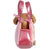 Aurora® Fashionable Fancy Pals™ Peek-A-Boo™ Lab Stuffed Animal - Plush with Stylish Purse for Dress Up Fun - Perfect for Kids 3+ Years, Costumes, and Birthdays - Brown 7 Inches