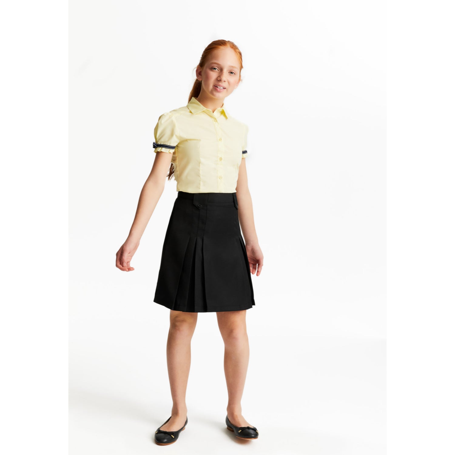 Cookie's Girls' Box Pleat Plaid Uniform Skirt - gray, 6 (Little Girls) -  Walmart.com