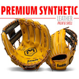 Franklin Sports Field Master - 11'' - Tan/Black - Right Hand Throw - Fielding Gloves