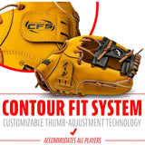 Franklin Sports Field Master - 11'' - Tan/Black - Right Hand Throw - Fielding Gloves
