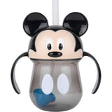 The First Years Disney Mickey Mouse Weighted Straw Cup - Spill Proof Toddler Straw Cups - Transition Sippy Cups