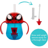 The First Years Spider-Man Trainer Straw Cup - Toddler Cups with Straw