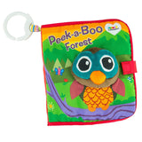 Lamaze Peek-A-Boo Forest Soft Baby Book, Washable Crinkling Fabric Pages for Sensory Play