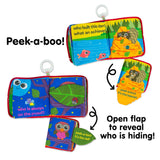 Lamaze Peek-A-Boo Forest Soft Baby Book, Washable Crinkling Fabric Pages for Sensory Play